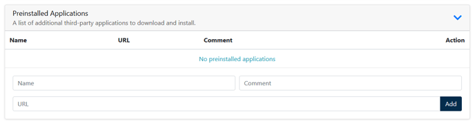 PreinstalledApplicationsProvisioning