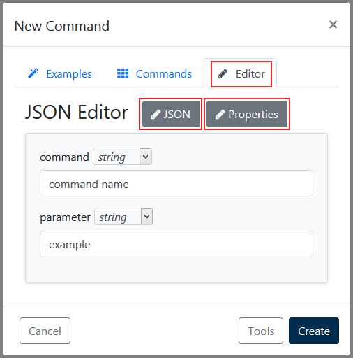 Introduction to creating and sending commands